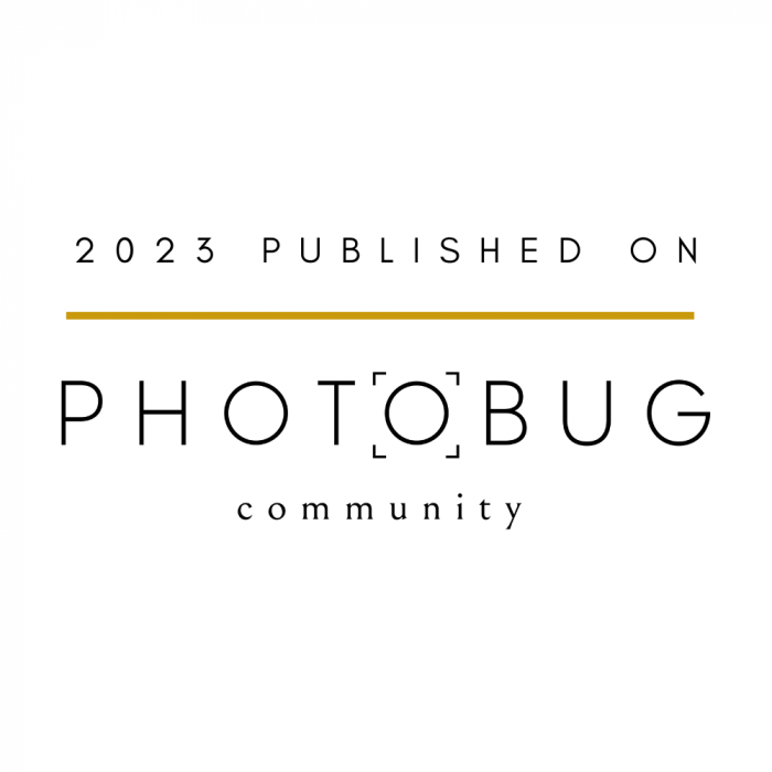 Photobug published on badge x Photobug published on badge